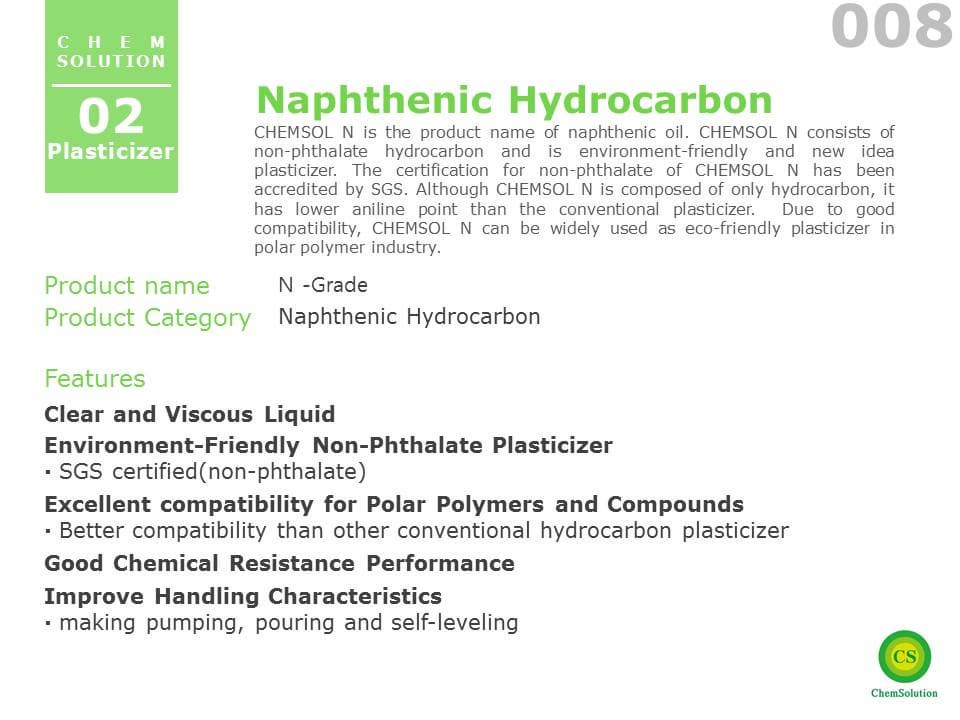 Naphthenic hydrocarbon_ plasticizer_ liquid_ non_phthalate